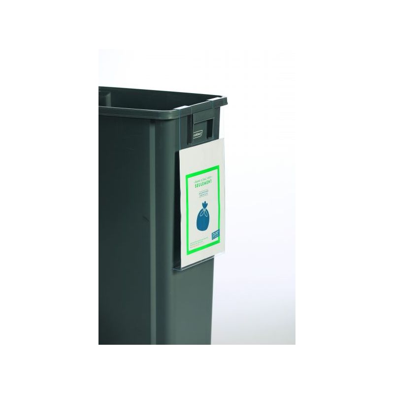 Panneau d'affichage à suspendre pour poubelle de tri sélectif 60L et 80L