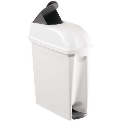 Poubelle de sanitaires à pédale hygiène féminine 17 L