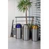 Poubelle ronde de tri sélectif en inox 40 L Open Dome Probbax