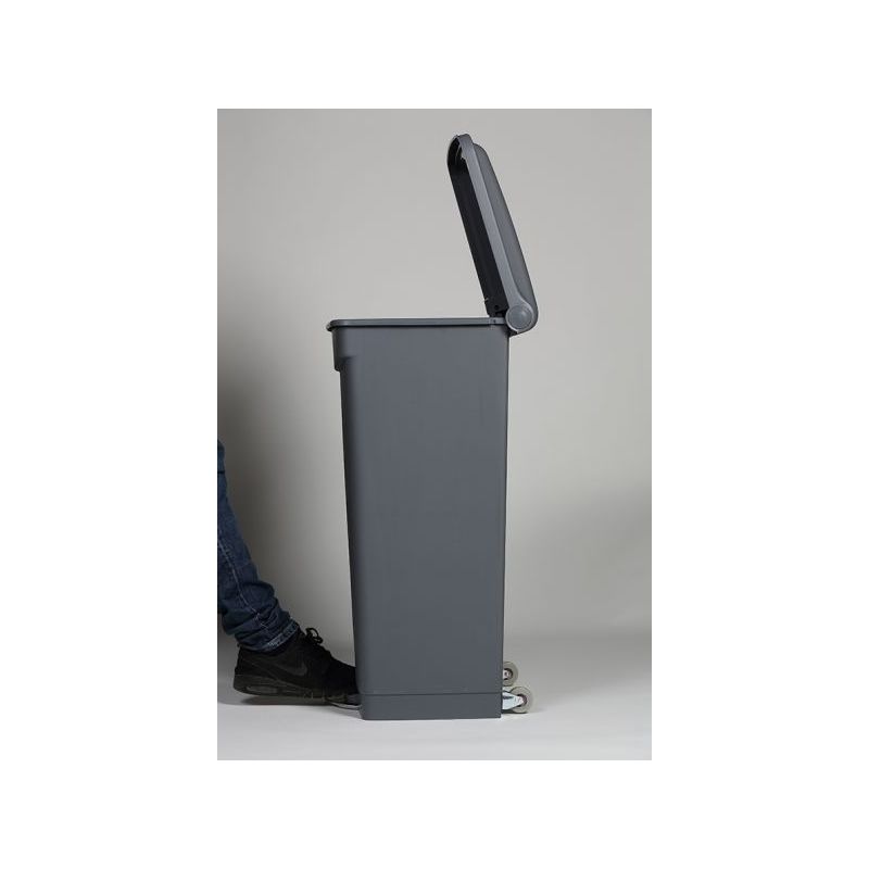 Collecteur de tri sélectif HACCP gris