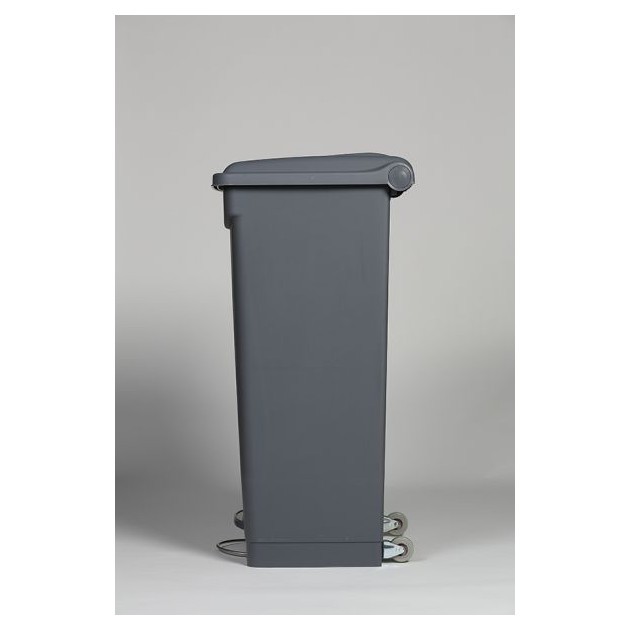 Collecteur de tri sélectif HACCP gris