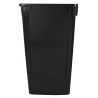 Poubelle tri sélectif 80 L plastique noir