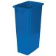 Poubelle tri sélectif bleu 80L