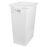 Poubelle tri sélectif blanc 60L