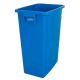Poubelle tri sélectif bleu 60L