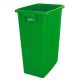 Poubelle tri sélectif vert 60L