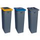 Poubelle tri sélectif triple flux 3x60 L tout venant, carton, papier
