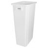 collecteur tri sélectif blanc 80L