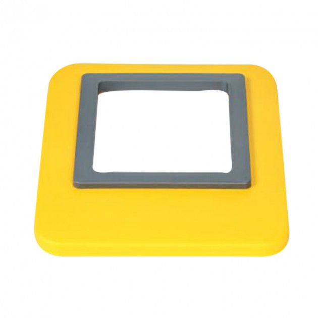 couvercle poubelle tri selectif 60L jaune couvercle poubelle tri selectif 60L jaune