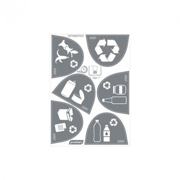 Autocollant poubelle tri sélectif papier Autocollant poubelle tri sélectif papier
