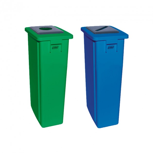 Couvercle vert de poubelle tri sélectif 40L (vendu uniquement avec le  conteneur)