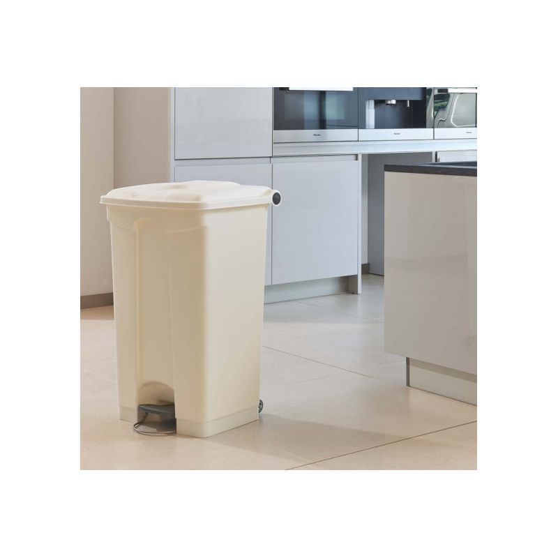 Poubelle alimentaire de tri sélectif  HACCP blanche