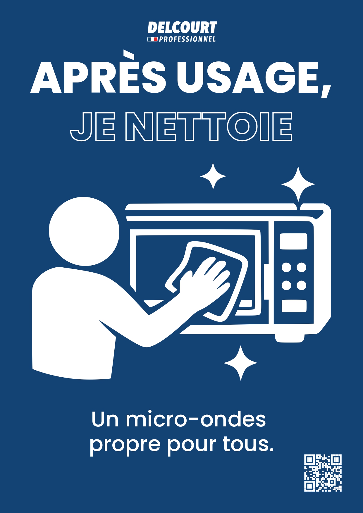 affiche micro onde propre​
