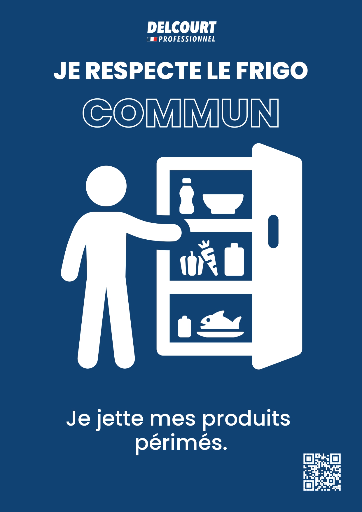 affiche nettoyage frigo entreprise​​