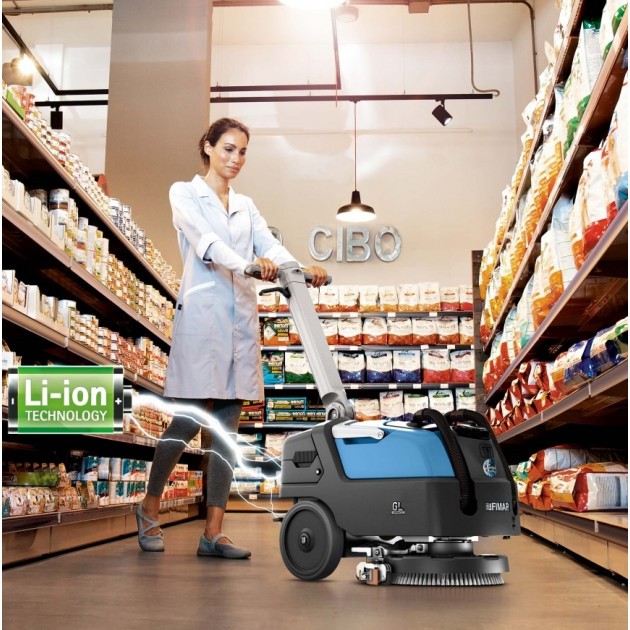 autolaveuse professionnelle en utilisation 