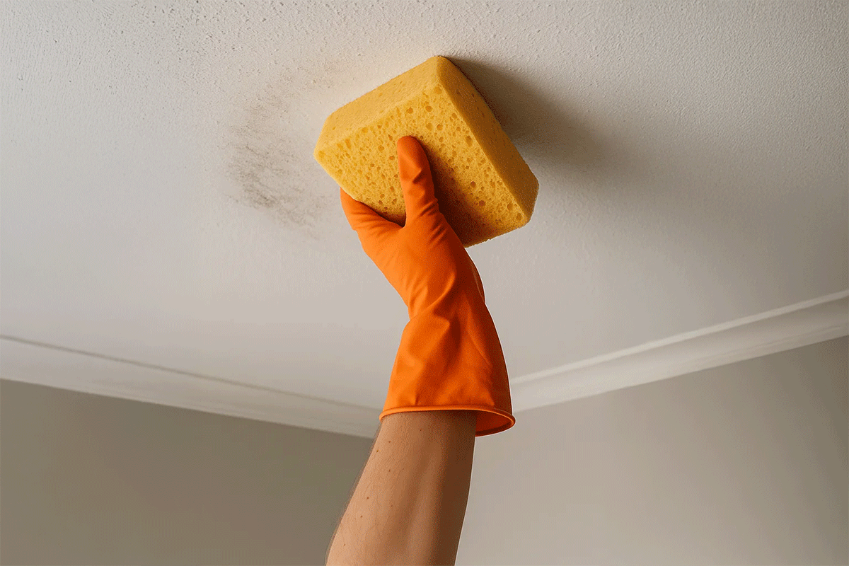 nettoyage mur plafond