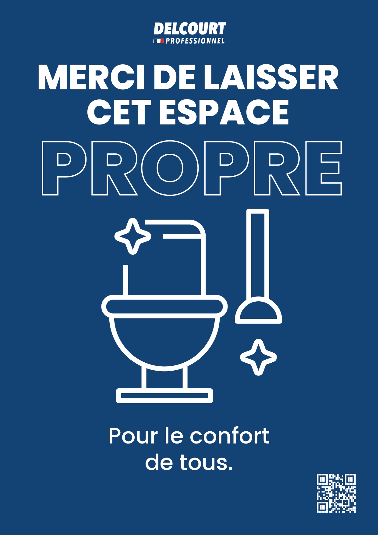 Affiche WC maintenir la propreté des toilettes collectives en entreprise