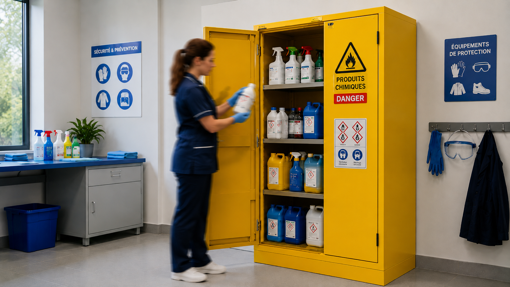 armoire pour produits chimiques et dangereux
