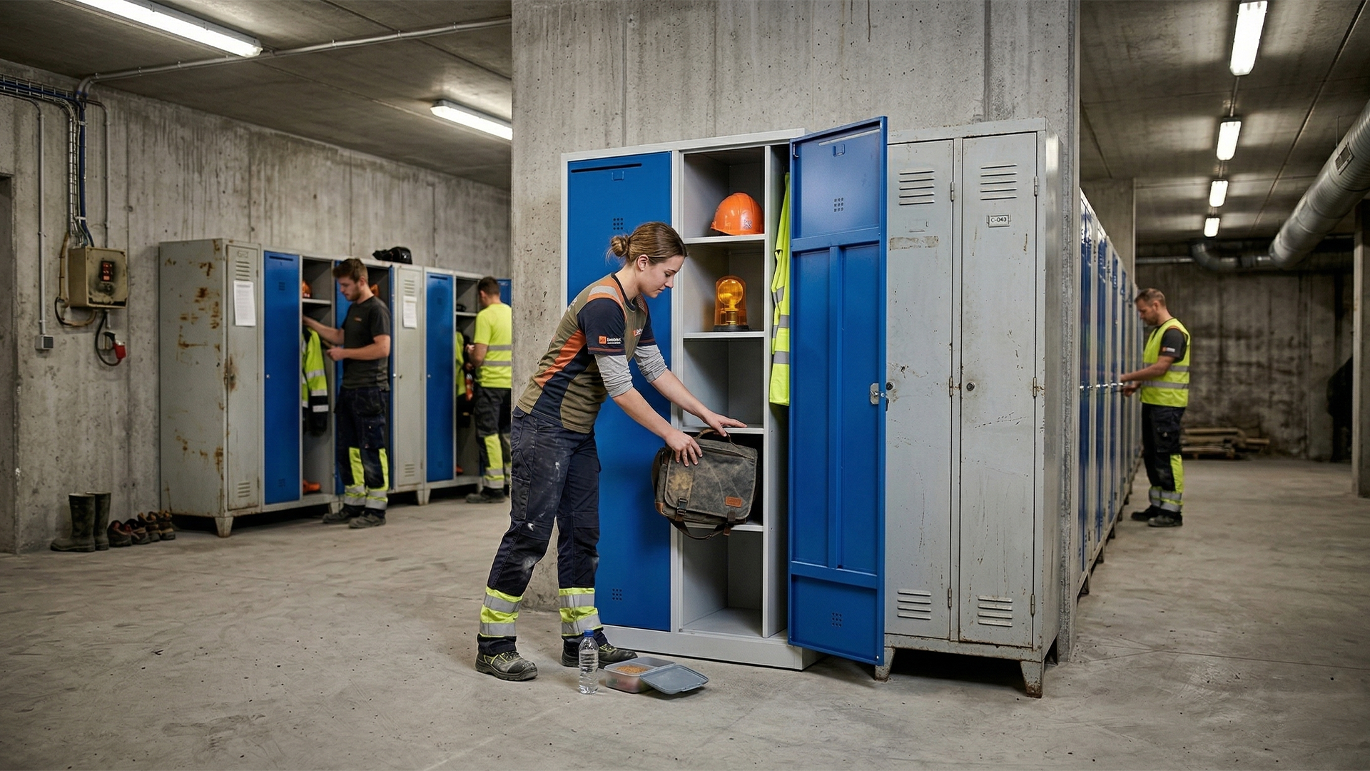 vestiaire usine industrielle professionnelle