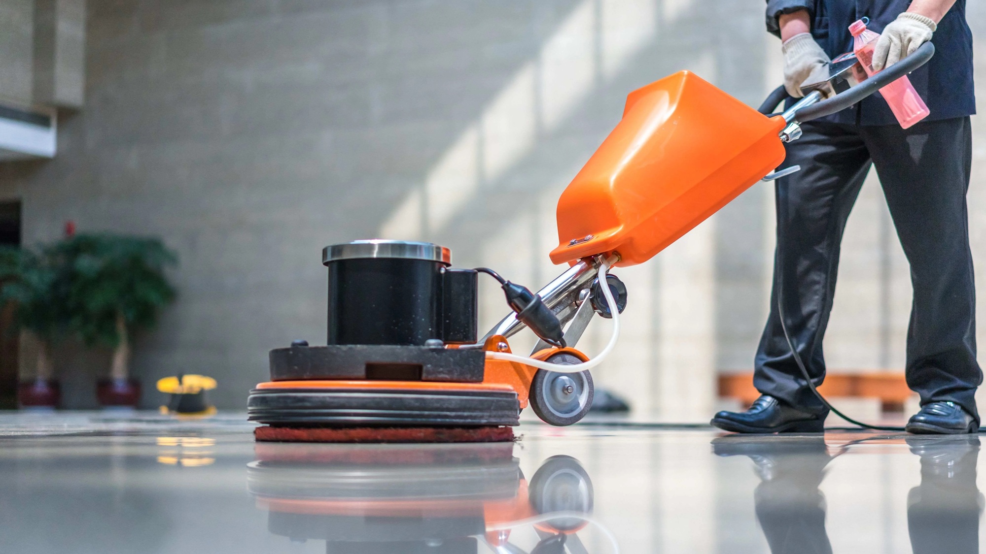 Monobrosse orange sol lustré