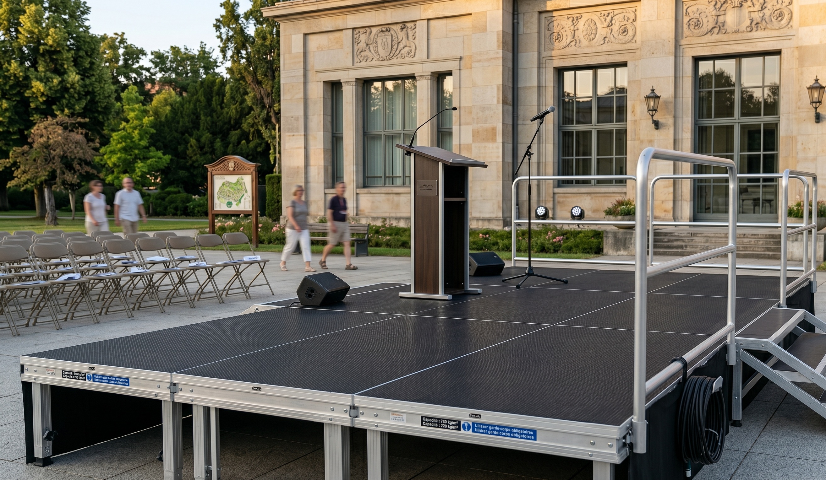 podium démontable pour mairie et collectivités