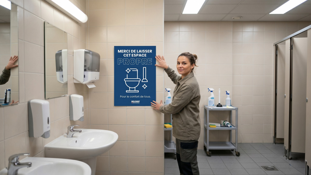 Affiche WC à imprimer gratuit​ pour vos locaux professionnels