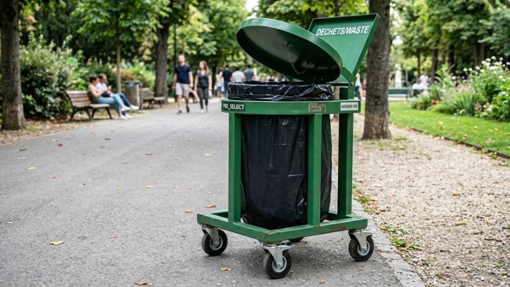 Support sac poubelle professionnel extérieur : bien choisir pour l'espace public