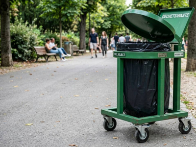 Support sac poubelle professionnel extérieur : bien choisir pour l'espace public