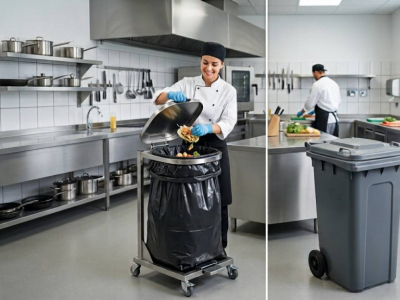 Support sac poubelle professionnel vs poubelle rigide : le comparatif